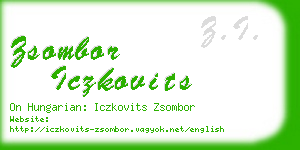 zsombor iczkovits business card